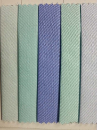 DG- SNYU 淺灰蘭T65/C35  45/2*21/138*71 耐漂白水 耐氯漂 制服 Anti bleaching bleaching resistant 側面照